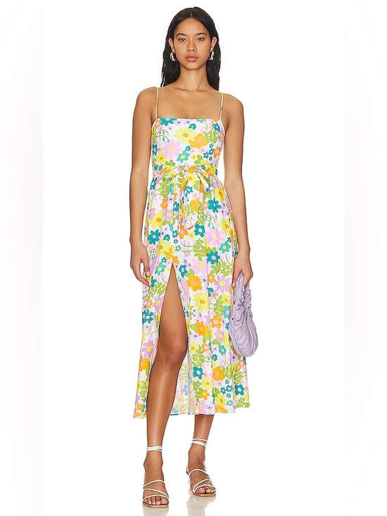 Show Me Your MuMu Dresses & Skirts - NEW Show Me Your Mumu Amalfi Coast Sun Dress Retro Floral Midi Adj Straps XS